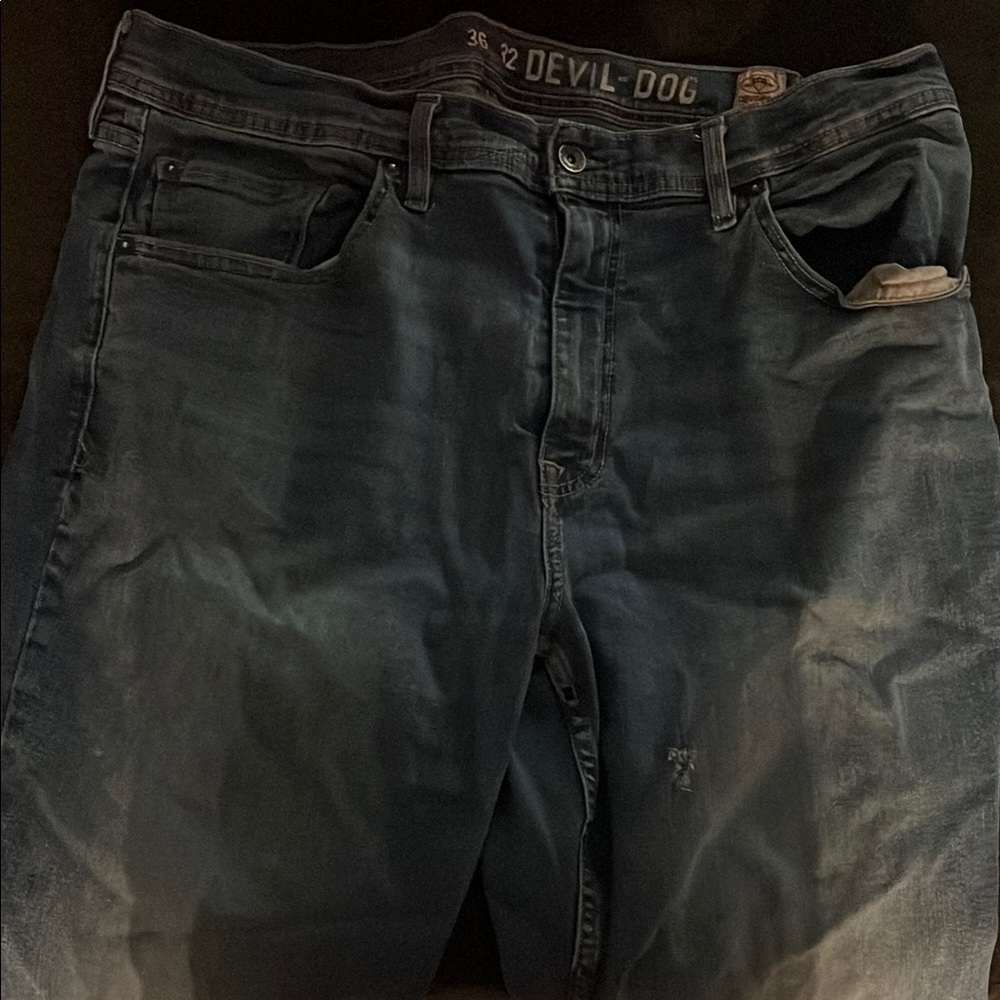 devil dog 36 32 Blue Jeans
